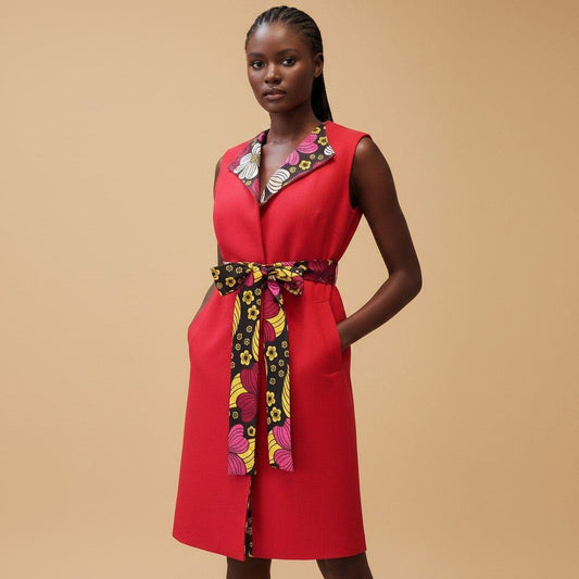 2-in-1 Sleeveless Coat