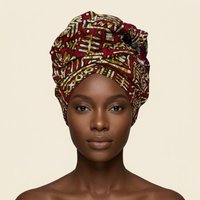 Traditional African Print Head Wrap Accessory
