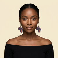 Africa Heritage Map Earrings